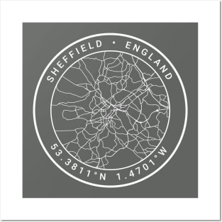 Sheffield Map Posters and Art